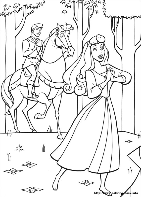 Sleeping Beauty coloring picture